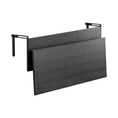 Balkonghängande bord, 30,5x81,3 cm fällbart utomhusbord, svart, metall Balkonghängande bord, 30,5x81,3 cm fällbart utomhusbord, svart, metall