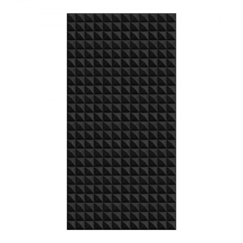 Akustikskumplader, 122x61x5 cm, Sort, Lydisolering