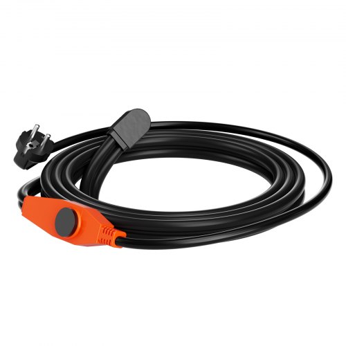 Värmekabel för rör, 4 m, Inbyggd termostat, 23W/m, PVC, Metall, Plast, Uppvärmning Värmekabel för rör, 4 m, Inbyggd termostat, 23W/m, PVC, Metall, Plast, Uppvärmning