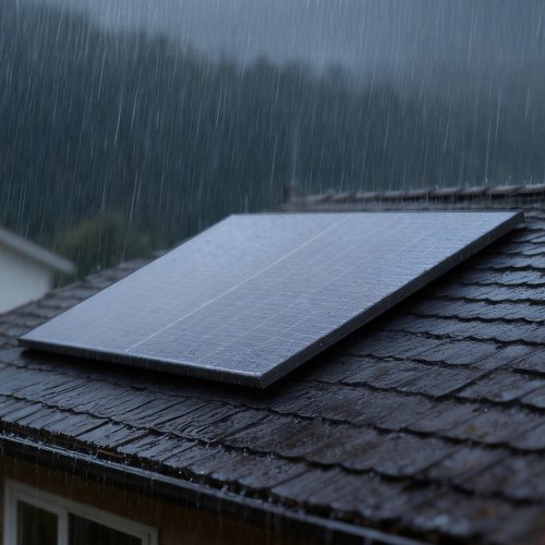 Solpanel, 2 stk. monokrystallinsk 400W, 171,5x113,4x3,5 cm, sort, aluminiumsramme