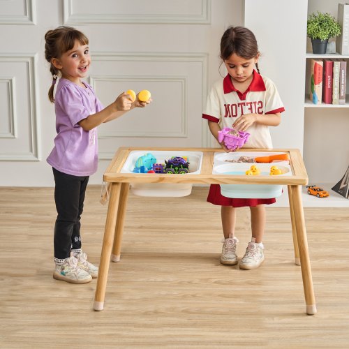 Sansebord, 81,5x60x50,5 cm, Naturtræ, Opbevaring