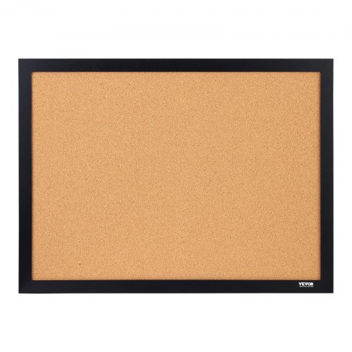 Opslagstavle i kork, 61x91x1,8 cm, sort, MDF-ramme