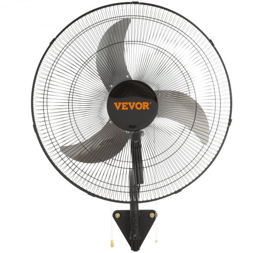 Seinätuuletin 49 cm Musta, Metalli, Heiluriliike, Viilennys