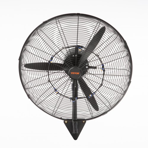 Tågeventilator, 61,6 cm oscillerende vandtæt ventilator, sort, metal