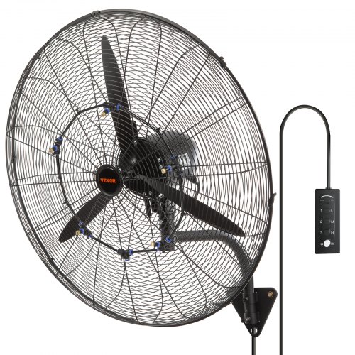 Mistventilator, 74,9 cm vandtæt industriel ventilator, metal, køling