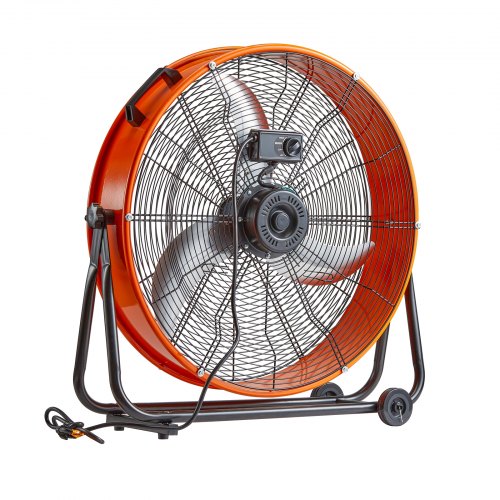 Industriel gulvventilator, 78x71x32 cm, justerbar, kraftig