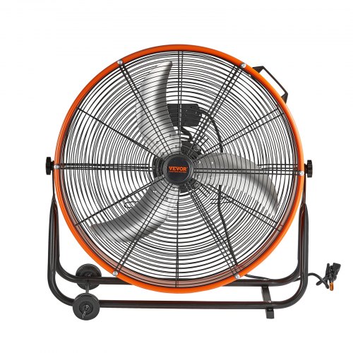 Industriel gulvventilator, 78x71x32 cm, justerbar, kraftig