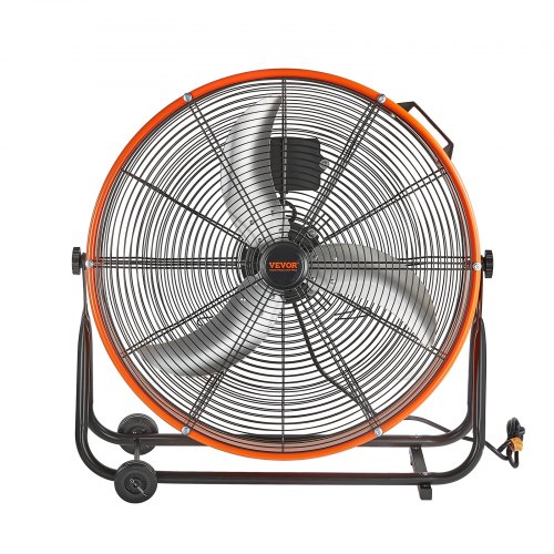 Industriel gulvventilator, 78x71x32 cm, justerbar, kraftig
