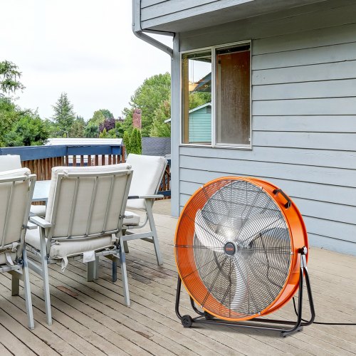 Industriel gulvventilator, 88x34x94 cm, justerbar, kraftig