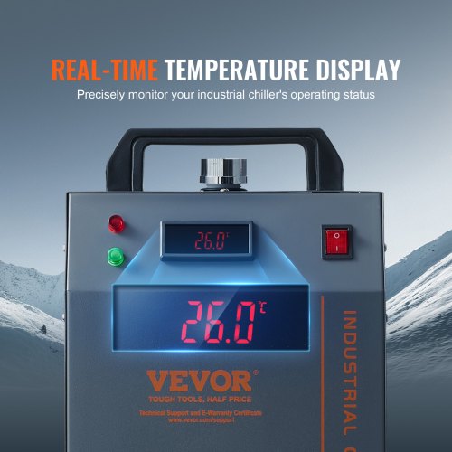 Industriel vandkøler, CW-3000, 12 L, 80W, kølesystem