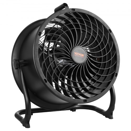 Gulvventilator, 35,6x50,8x58,4 cm, Metal, Justerbar, Høj hastighed