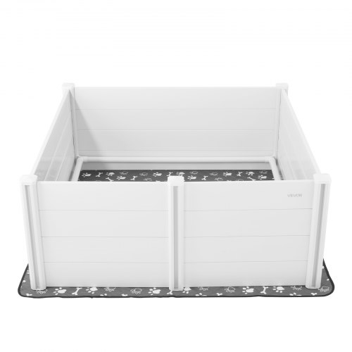 Hvalpekasse, 1520x1520x610 mm, Hvid, Plast