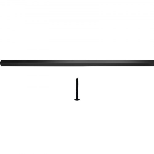 Gelænderbaluster, 66x1,9 cm, Sort, Aluminiumlegering