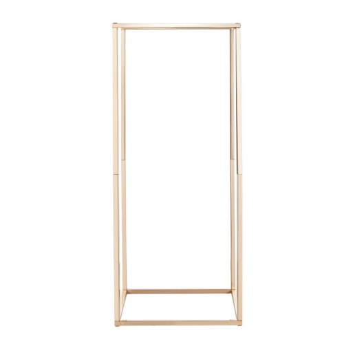 Blomsterstander, 10-delt rektangulær blomsteropsats, 25x25x60 cm, guld