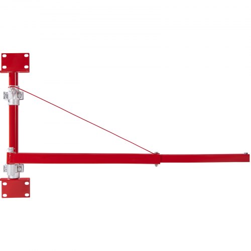 Hejsestøttearm, 1300x170x800 mm, Stål, 600 kg kapacitet, Værksted