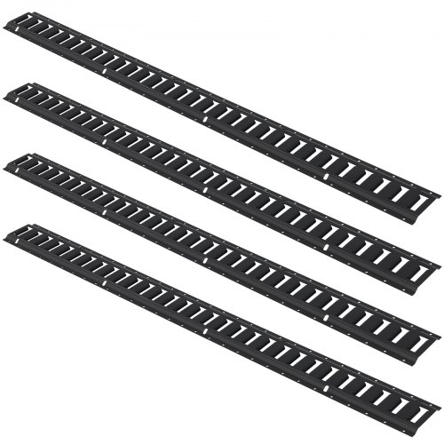 Kiinnityskiskosarja, 5 jalan teräskiskot 4 kpl, 152,4x13,2x0,23 cm, teräs