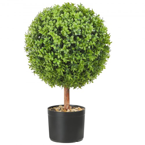 Keinotekoiset bukstopiarit 61 cm vihreä, 2 kpl setti, PE-materiaali