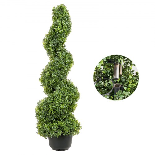 Kunstig buksbom topiary træer, 91,4 cm, grøn, PE materiale