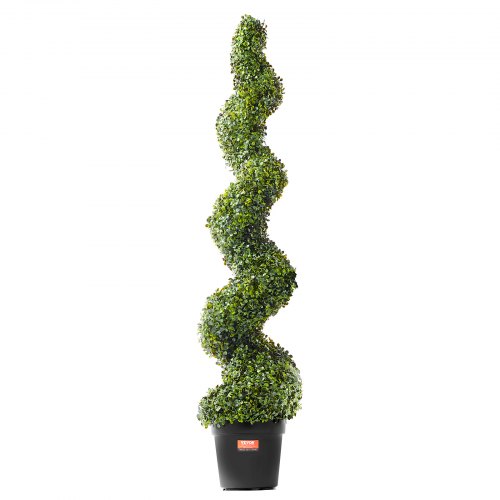 Kunstig buksbom topiary-træ, 30x30x152,4 cm, grøn, spiral, indendørs/udendørs dekoration