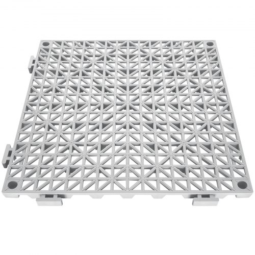 Dräneringsgolvplattor, Modulära sammankopplande kuddar 55-pack, 30x30 cm, Grå, PVC