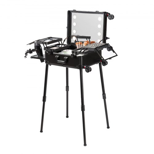 Makeup Train Case, 1030x510x1360 mm, Sort, Opbevaringsorganisator