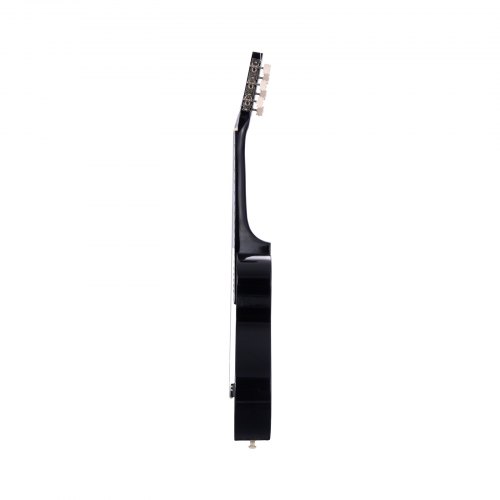 Klassisk guitar 78 cm sort, basswood, startpakke
