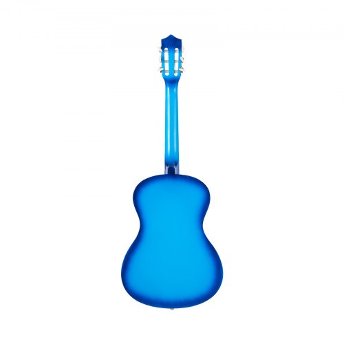 Klassisk guitar 96 cm blå, træ, startpakke