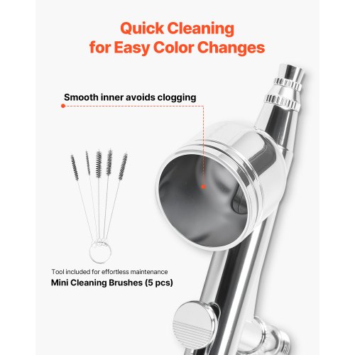 Airbrush-sæt, 3 dual-action airbrushes med kompressor, akrylmaling, lavt støjniveau