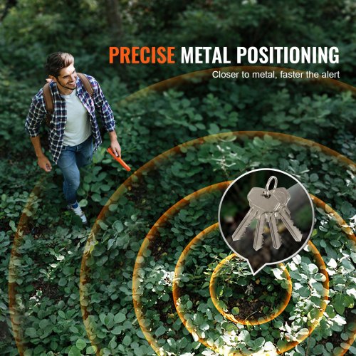 Metal Detector Pinpointer, 230x45x42 mm, Vandtæt, Håndholdt Stav