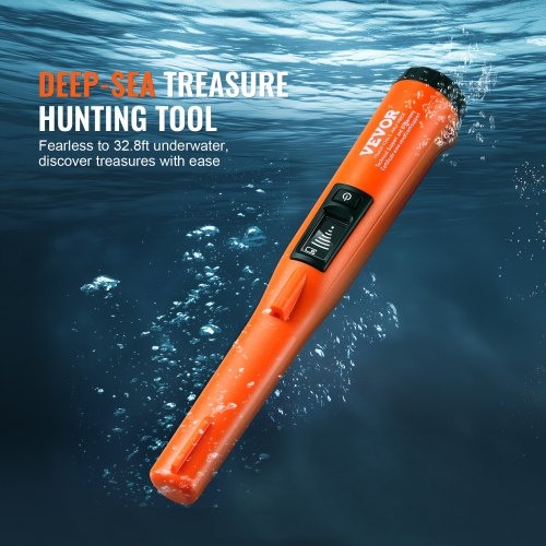Metal Detector Pinpointer, 250x45x42 mm, Vandtæt, LCD-skærm