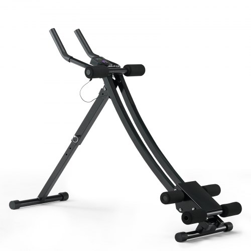 Ab træningsmaskine, 115x40x19 cm, sammenklappeligt justerbart fitnessudstyr