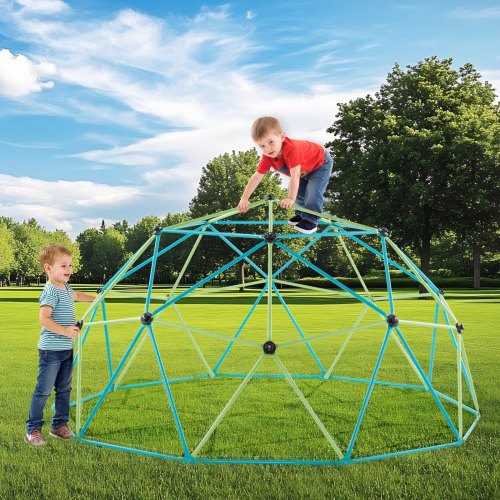 Klätterkupol, Geometrisk klätterställning med tallriksgunga, 305x305x152,5 cm, Utomhuslekplats