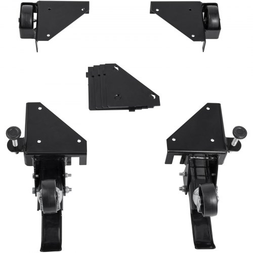 Mobil bas, Justerbar 24,1x24,1 cm, Robust stål, Utrustningsställ