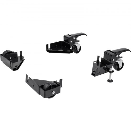 Mobil bas, Justerbar 24,1x24,1 cm, Robust stål, Utrustningsställ
