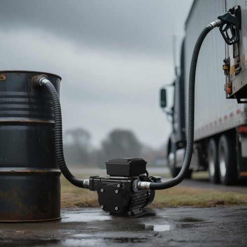 Oljetransferpump, 60 L/min, 230V, gjutjärn, elektrisk bränsleöverföringspump