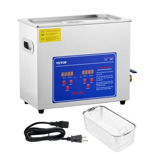 Ultralydrenser, 6 L digital timer og varmelegeme, 32,5x17,5x27,5 cm, rustfrit stål