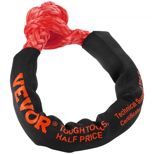 Recovery Rope, Blød Sjækel Syntetisk, 1.3x56 cm, Rød