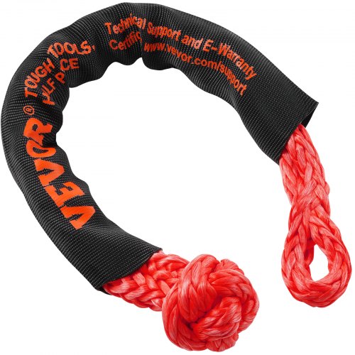Recovery Rope, Blød Sjækel Syntetisk, 1.3x56 cm, Rød