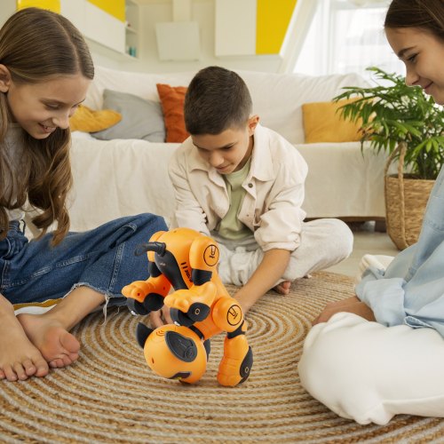 Robot Hundelegetøj, 23.5x14.5x24.5 cm, Orange, Interaktivt Legetøj