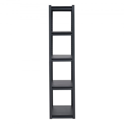 Opbevaringsreol, 40,6x81,3x182,9 cm, Sort, Justerbar metal