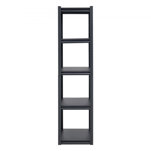 Opbevaringsreol, 45,7x81,3x182,9 cm, Sort, Metal