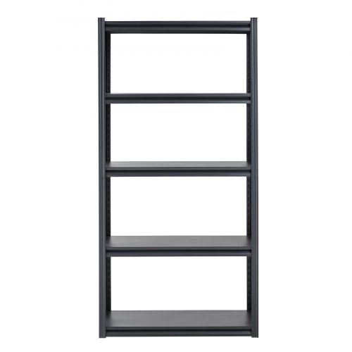 Opbevaringsreol, 45,7x91,4x182,9 cm, Sort, Justerbar metal