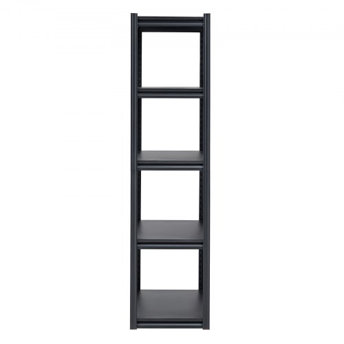 Opbevaringsreol, 45,7x91,4x182,9 cm, Sort, Justerbar metal