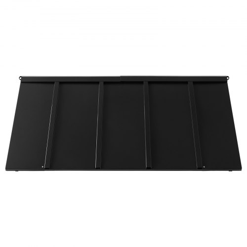 Markise, Fastmonteret metalmarkise, 143x59x61 cm, Sort, Stål