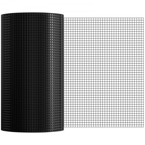 Trådnet, 610x30480 cm, Sort, Galvaniseret trådnet