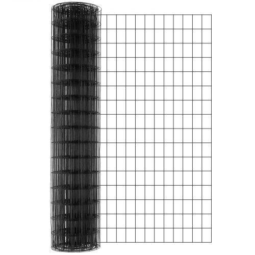 Trådnet, 1220x15240 mm, Sort, Galvaniseret metaltrådsnet