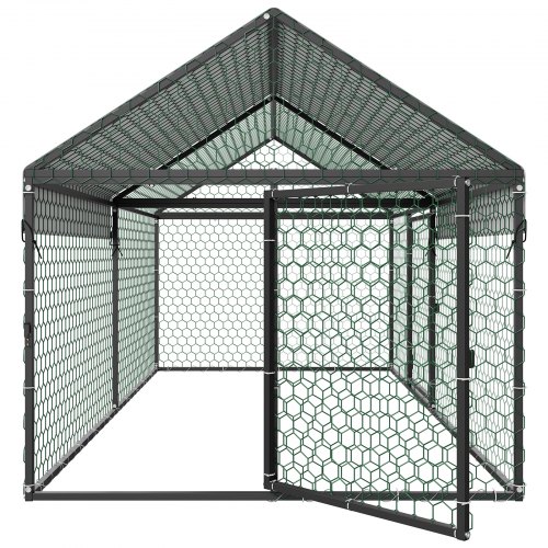 Hønsehus, 100x200x100 cm, Metal, Vandtæt Overtræk