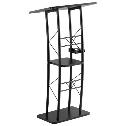 Podieholder, 59,5x40x118 cm, Sort, Metal