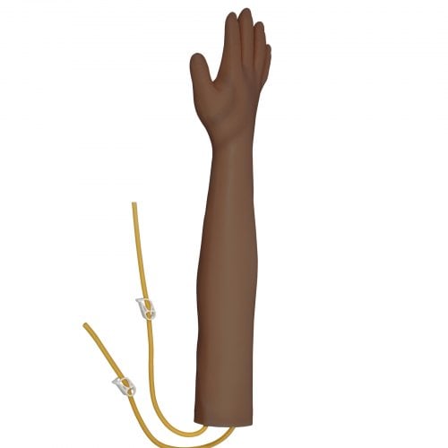 Intravenös övningsarm kit, 55 cm, mörk, PVC-material, för utbildningsbruk