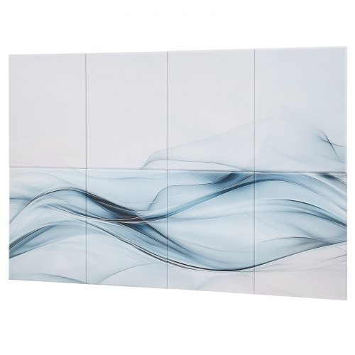 Akustikpanel, Lydisolerende vægflise, 120x60x1 cm, Selvklæbende, Polyesterfiber